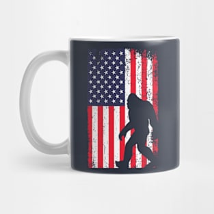 Bigfoot USA Flag Mug